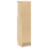 Bathroom Cabinet with Roll Holder Sonoma Oak 20.5x22x90 cm - Close-Up Angle