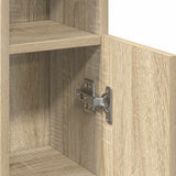 Bathroom Cabinet with Roll Holder Sonoma Oak 20.5x22x90 cm - Extra Image