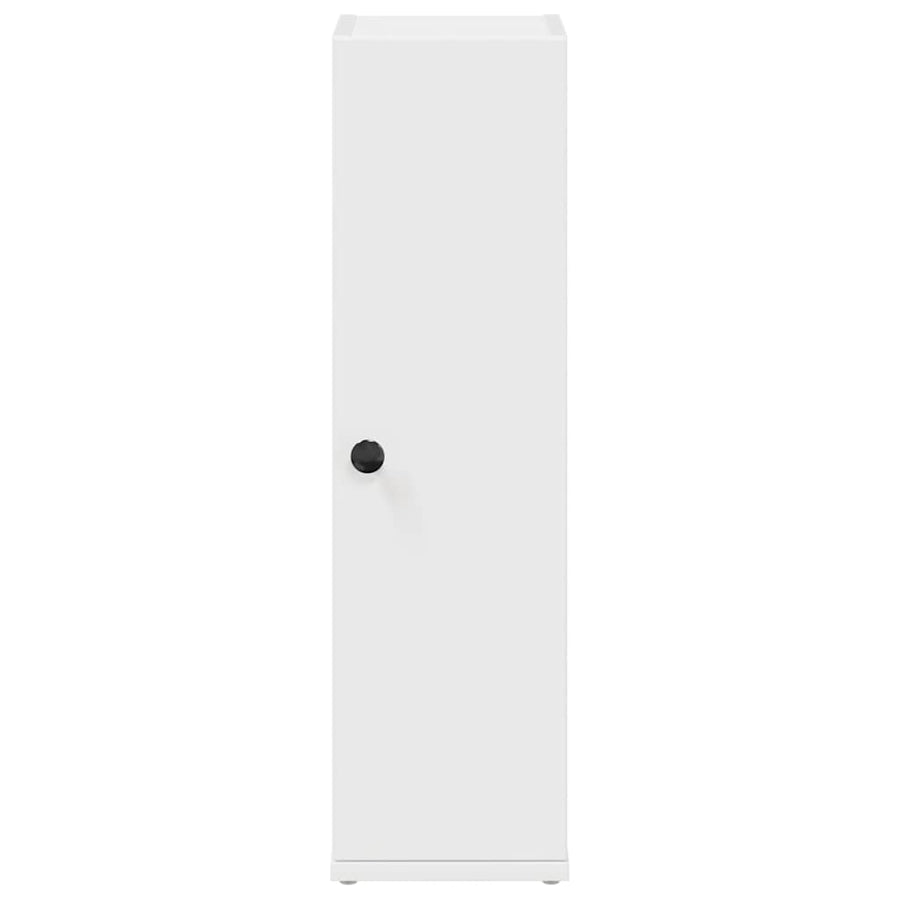 Bathroom Cabinet with Roll Holder White 20.5x22x72 cm