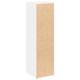Bathroom Cabinet with Roll Holder White 20.5x22x72 cm
