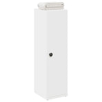 Bathroom Cabinet with Roll Holder White 20.5x22x72 cm