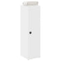 Bathroom Cabinet with Roll Holder White 20.5x22x72 cm