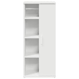 Bathroom Cabinet with Roll Holder White 39x22x90 cm