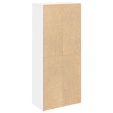 Bathroom Cabinet with Roll Holder White 39x22x90 cm - Close-Up Angle