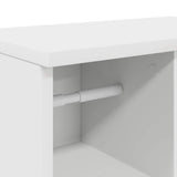Bathroom Cabinet with Roll Holder White 39x22x90 cm - Extra Image