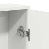 Bathroom Cabinet with Roll Holder White 39x22x90 cm - Extra Image