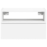 Wall-mounted Bedside Cabinet White 45x26x28.5 cm - Top-Down View