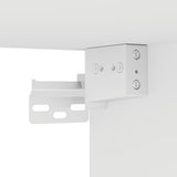 Wall-mounted Bedside Cabinet White 45x26x28.5 cm - Low Angle