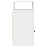 Bedside Cabinet with Drawer White 25x31x66 cm