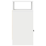 Bedside Cabinet with Drawer White 25x31x66 cm