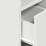 Bedside Cabinet with Drawer White 25x31x66 cm - Low Angle