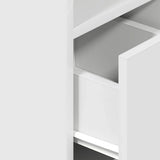 Bedside Cabinets 2 pcs with Drawer White 25x31x66 cm - Low Angle