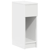Bedside Cabinet with Drawer White 20x36x60 cm