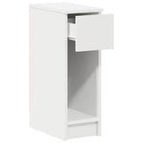 Bedside Cabinet with Drawer White 20x36x60 cm - 45-Degree Angle