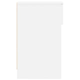 Bedside Cabinet with Drawer White 20x36x60 cm