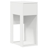 Computer Tower Stand with Drawer White 30x44x74 cm - Front View