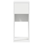 Computer Tower Stand with Drawer White 30x44x74 cm
