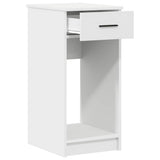 Computer Tower Stand with Drawer White 35x45x77 cm - Top-Down View