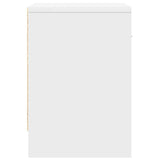 Bedside Cabinet with Drawer White 39x28x41 cm