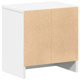Bedside Cabinets 2 pcs with Drawer White 39x28x41 cm - Low Angle