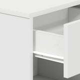 Bedside Cabinets 2 pcs with Drawer White 39x28x41 cm - Extra Image