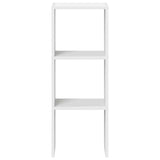 Bookcase Stackable White 30x30x80 cm Engineered Wood - Top-Down View