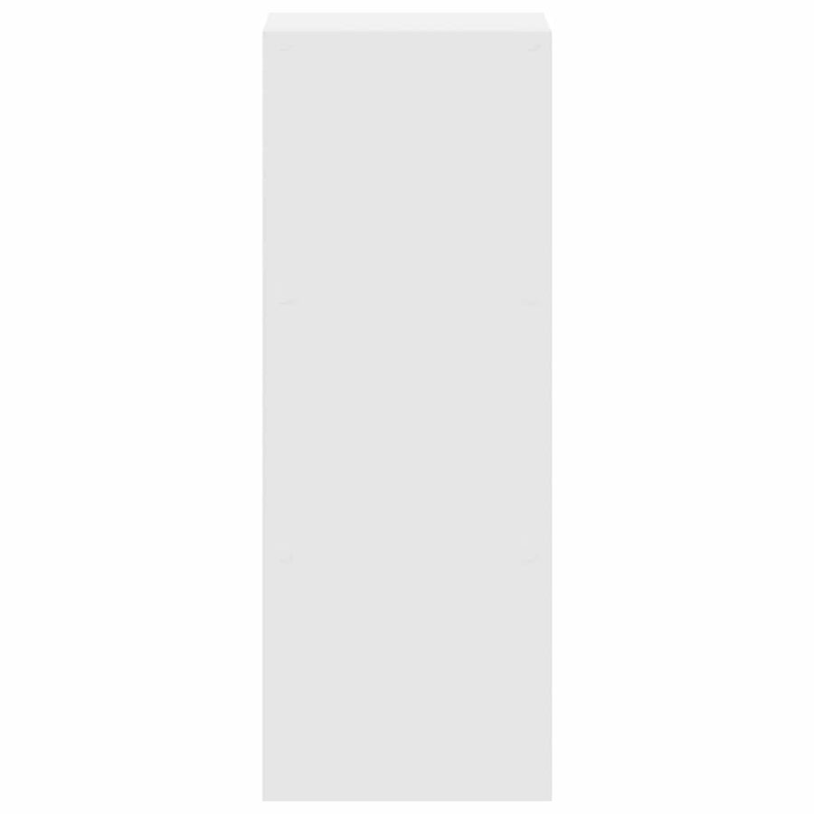 Bookcase Stackable White 30x30x80 cm Engineered Wood