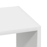 Bookcase Stackable White 30x30x80 cm Engineered Wood - Close-Up Angle