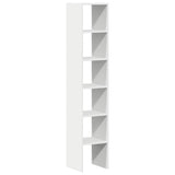 Bookcases 2 pcs Stackable White 30x30x80 cm Engineered Wood - Front View