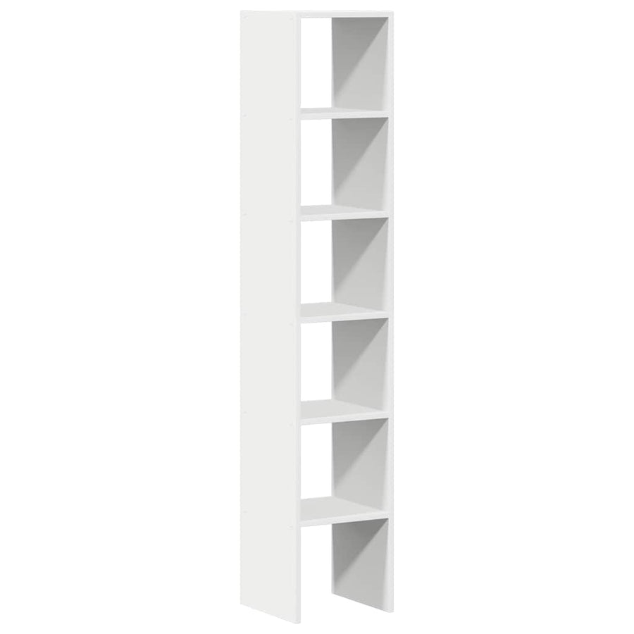 Bookcases 2 pcs Stackable White 30x30x80 cm Engineered Wood