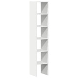 Bookcases 2 pcs Stackable White 30x30x80 cm Engineered Wood - Rear View
