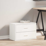 Cabinet with 2 Drawers White 60x31x40 cm Engineered Wood - Side View