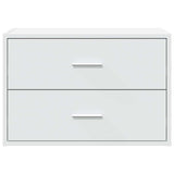 Cabinet with 2 Drawers White 60x31x40 cm Engineered Wood