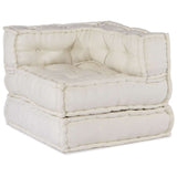 Modular Sofa Unit Cream 70x70x54 Fabric