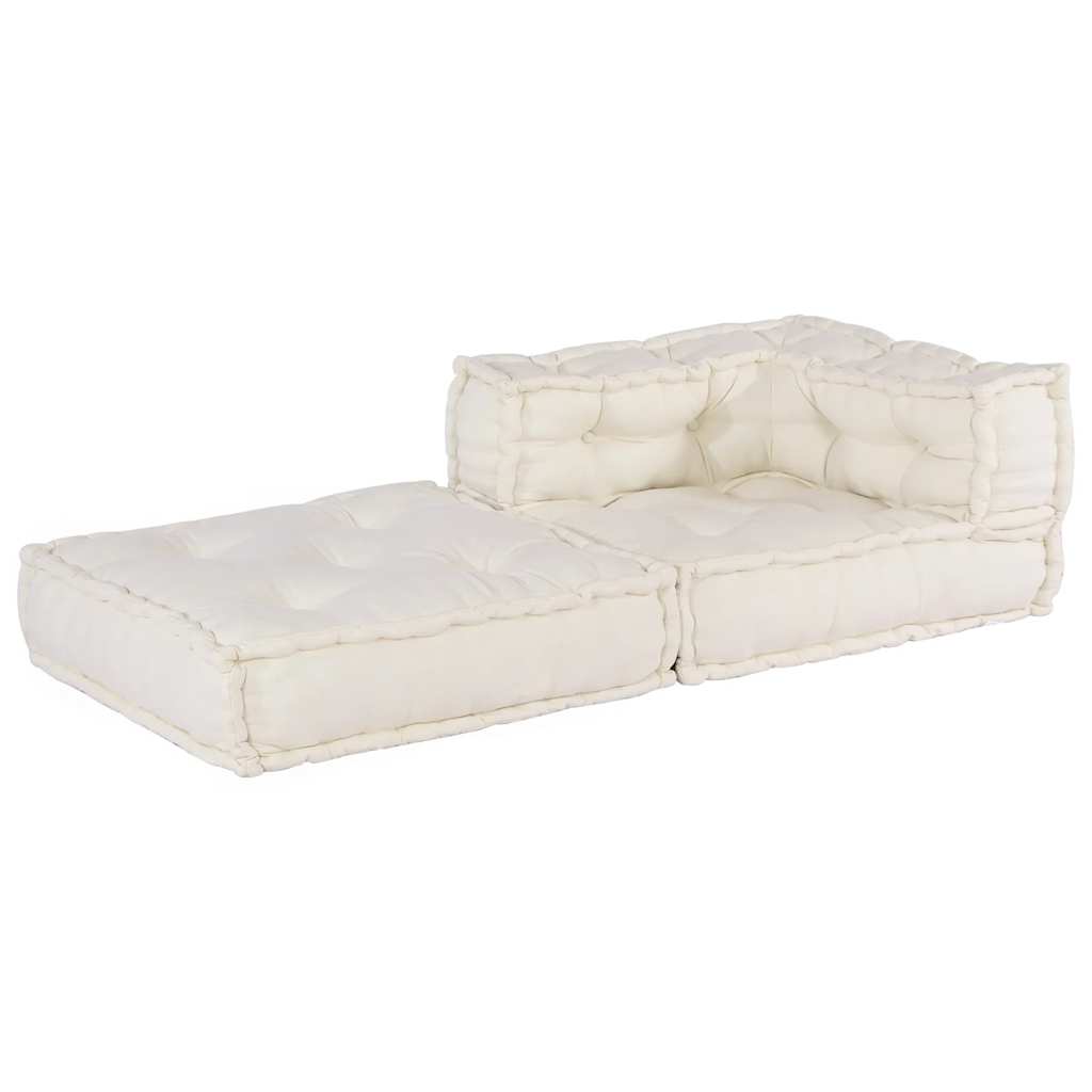 Modular Sofa Unit Cream 70x70x54 Fabric