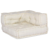 Modular Sofa Unit Cream 70x70x54 Fabric - 45-Degree Angle