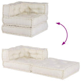 Modular Sofa Unit Cream 70x70x54 Fabric