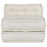 Modular Sofa Unit Cream 70x70x54 Fabric