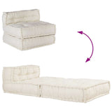 Modular Sofa Unit Cream 70x70x54 Fabric