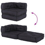 Modular Sofa Unit Anthracite 70x70x54 Fabric - Low Angle