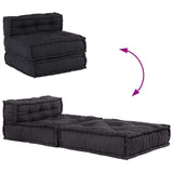 Modular Sofa Unit Anthracite 70x70x54 Fabric - Close-Up Angle