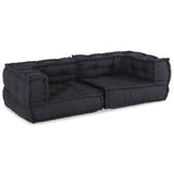 2-seater Modular Sofa Anthracite 140x70x36 Fabric