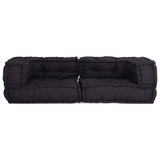 2-seater Modular Sofa Anthracite 140x70x36 Fabric