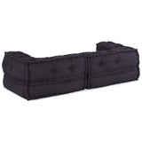 2-seater Modular Sofa Anthracite 140x70x36 Fabric