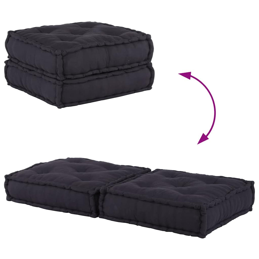 2-seater Modular Sofa Anthracite 140x70x36 Fabric