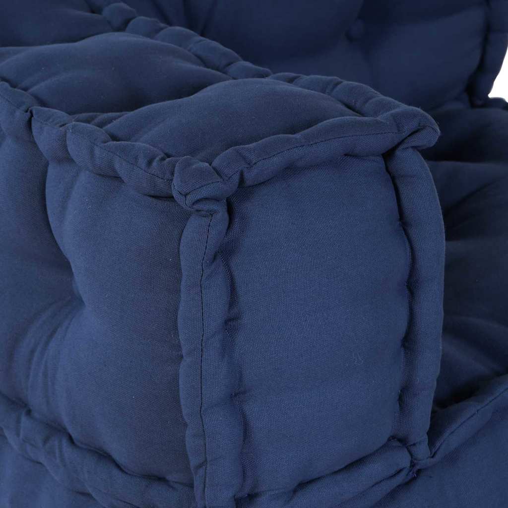 Modular Sofa Unit Fabric Indigo 70 x 70 x 56 cm