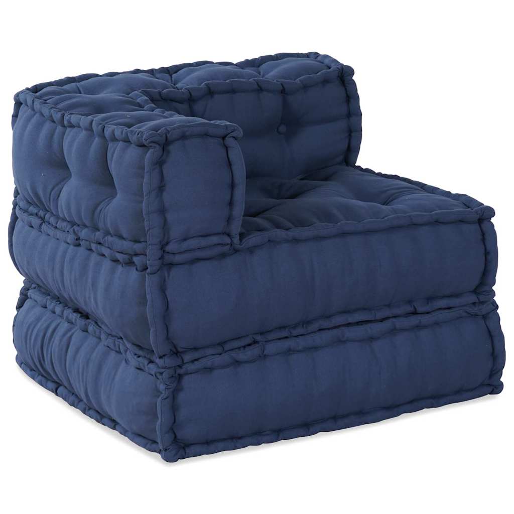 Modular Sofa Unit Fabric Indigo 70 x 70 x 56 cm