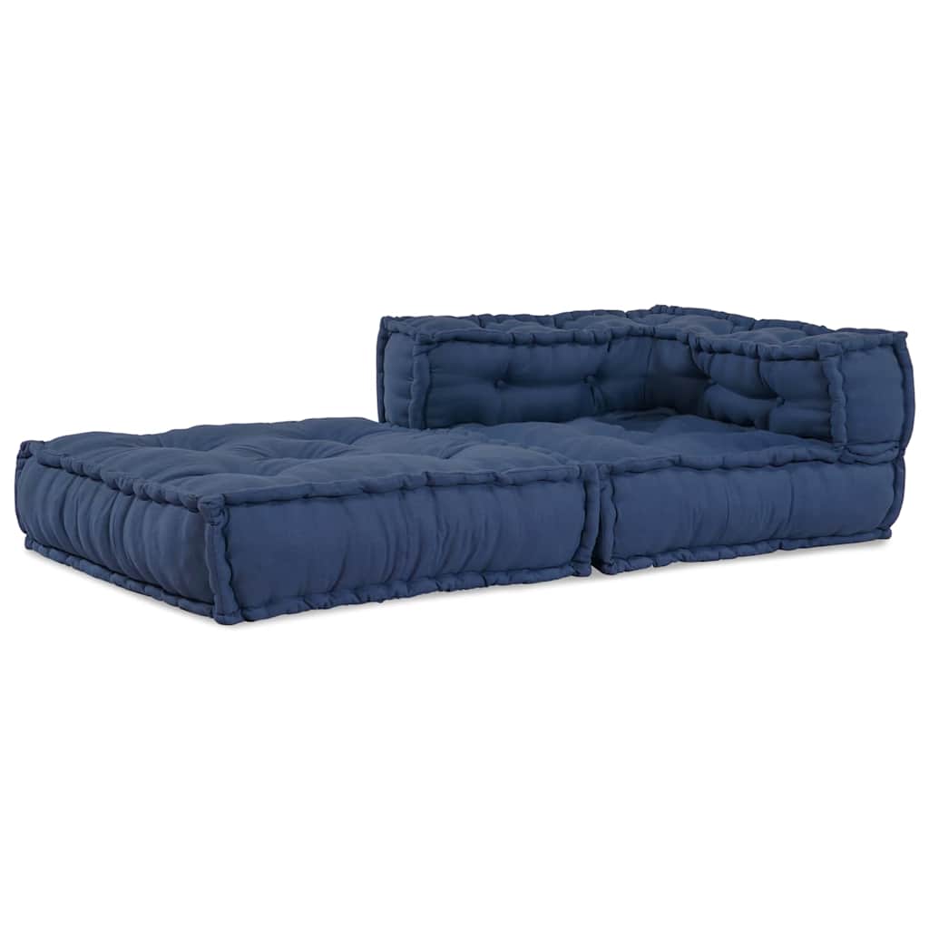Modular Sofa Unit Fabric Indigo 70 x 70 x 56 cm