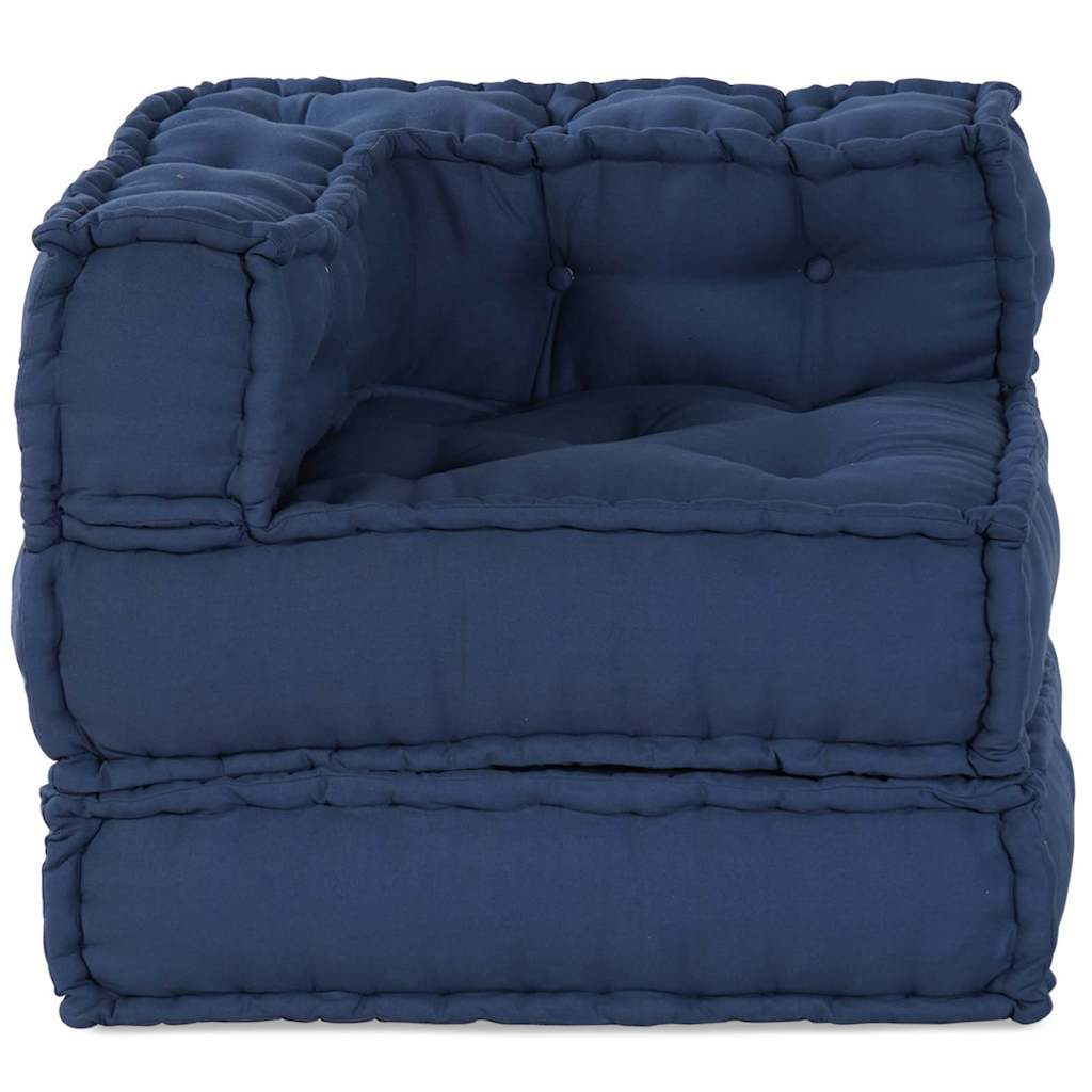 Modular Sofa Unit Fabric Indigo 70 x 70 x 56 cm