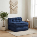 Modular Sofa Unit Fabric Indigo 70 x 70 x 56 cm